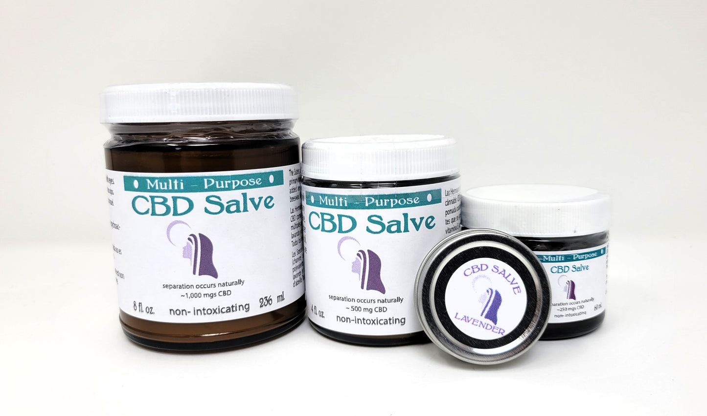 CBD Topical Salve Lavender or Mint 4 oz. (~500 mg CBD)