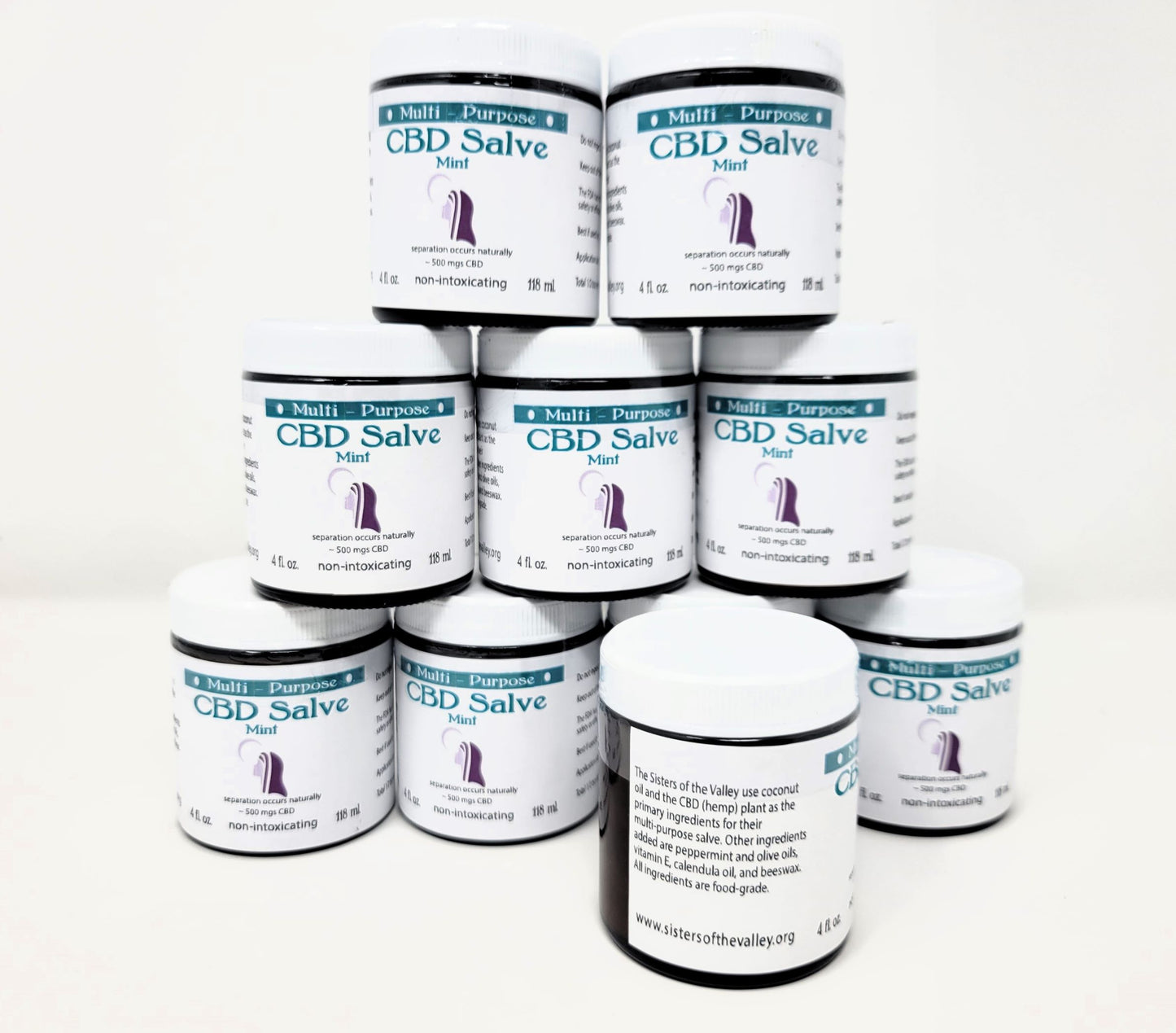 CBD Topical Salve Lavender or Mint 4 oz. (~500 mg CBD)