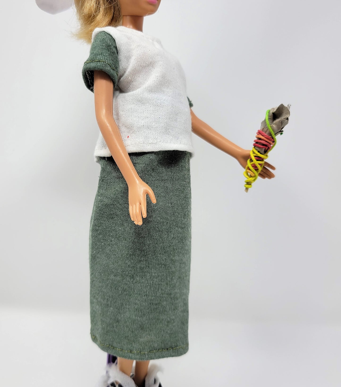 Hemp-Farming Nun in Casual Farm Attire