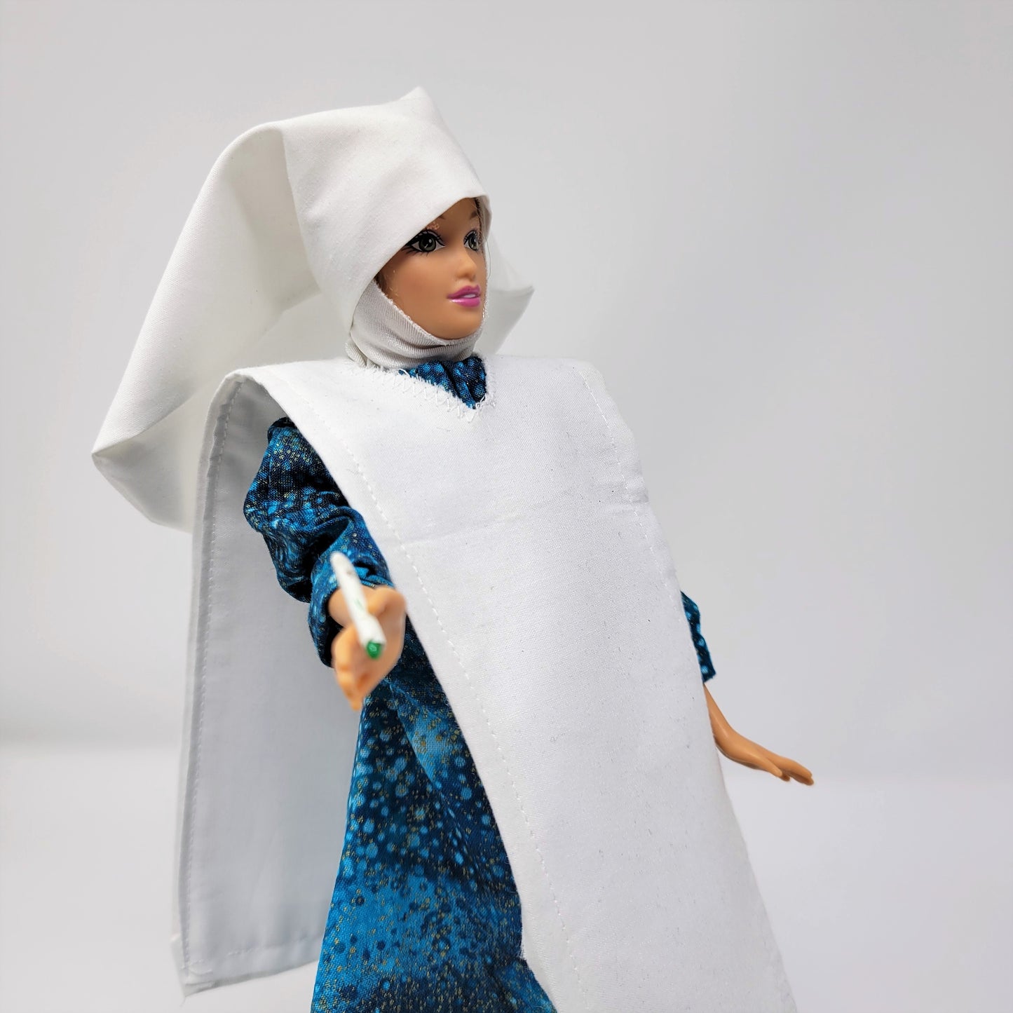 Spiritual Nun Doll with Sage Bundle