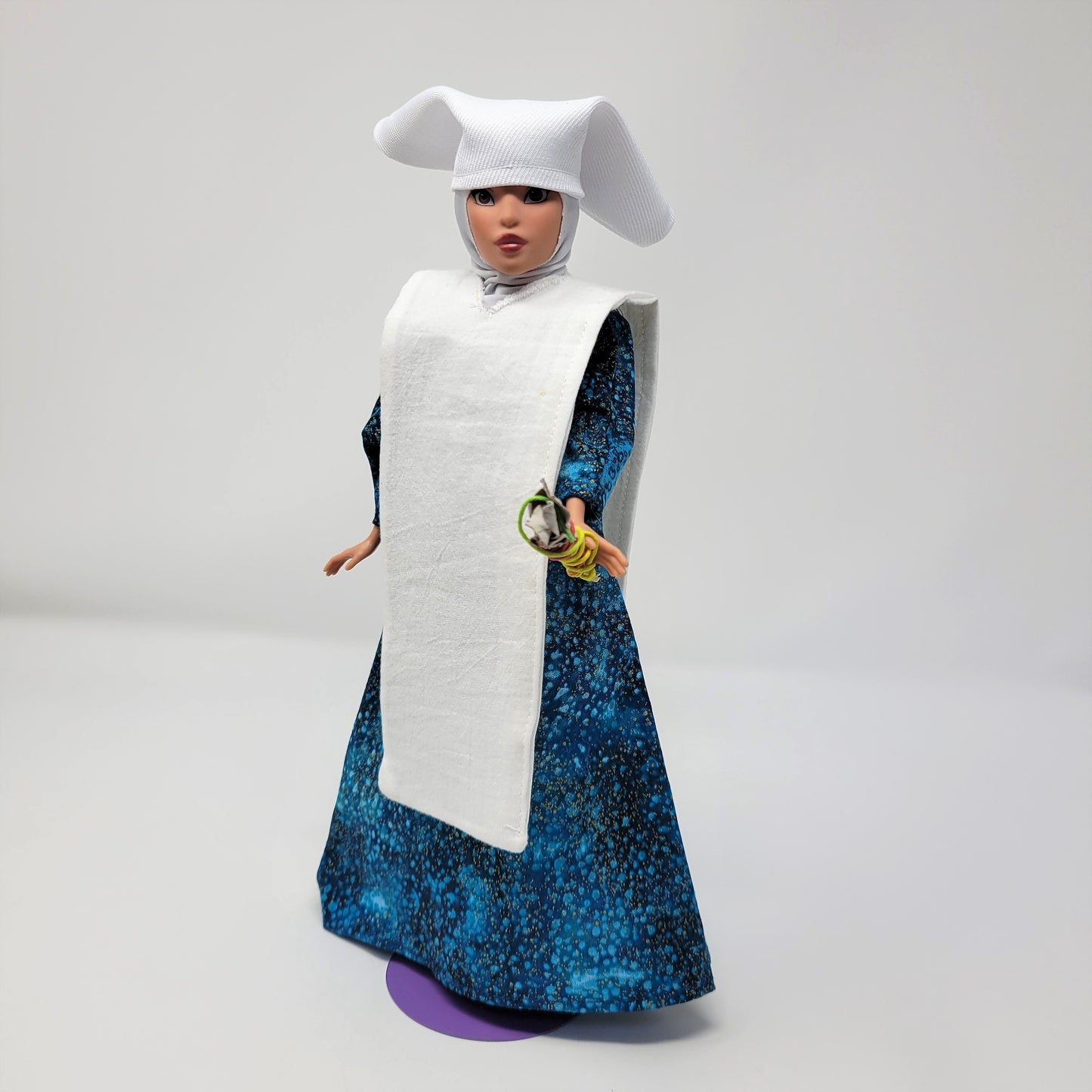 Spiritual Nun Doll with Sage Bundle