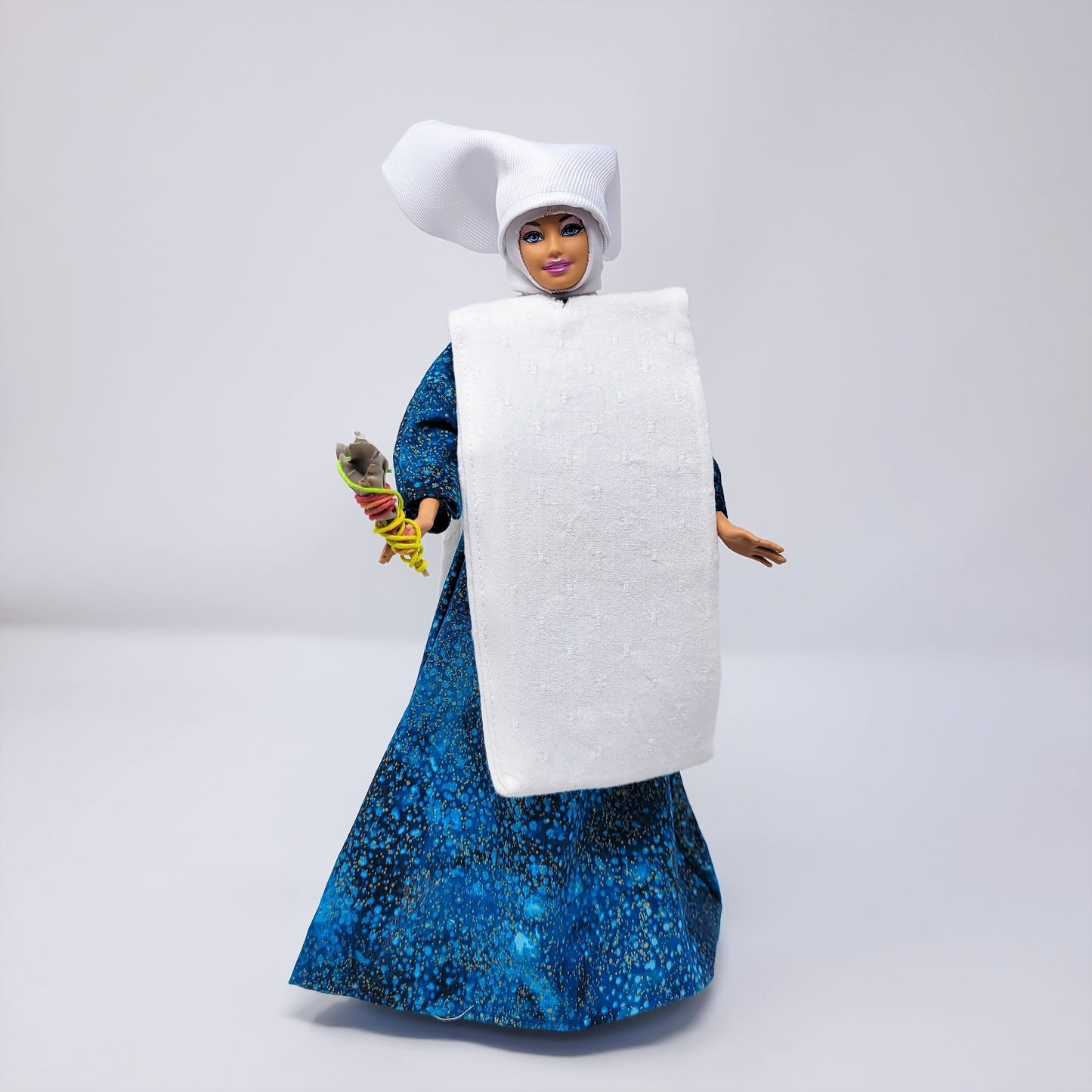 Spiritual Nun Doll with Sage Bundle