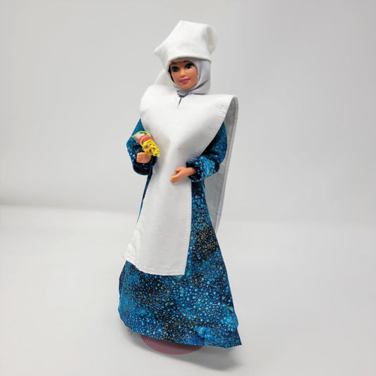 Spiritual Nun Doll with Sage Bundle