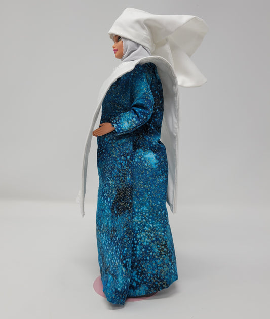 Spiritual Nun Doll with Sage Bundle