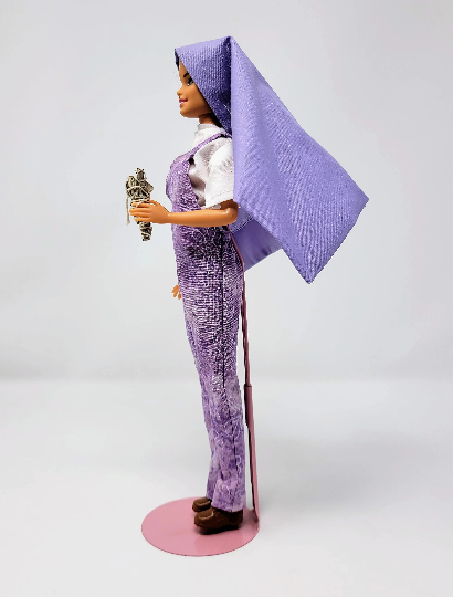 Farmer Nun Dolls in Purple Uniform