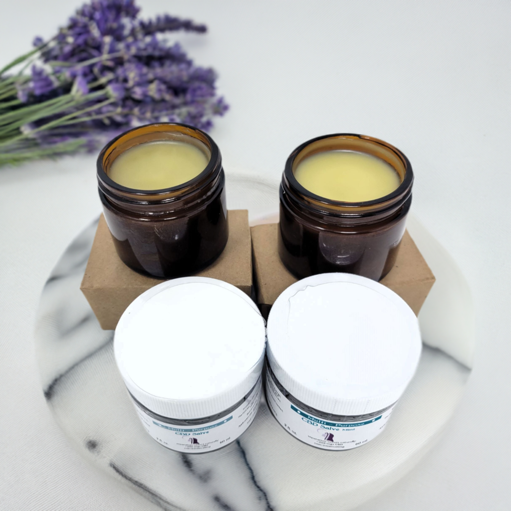 12 x 4oz - CBD Topical Salve (500 mg CBD/Jar)