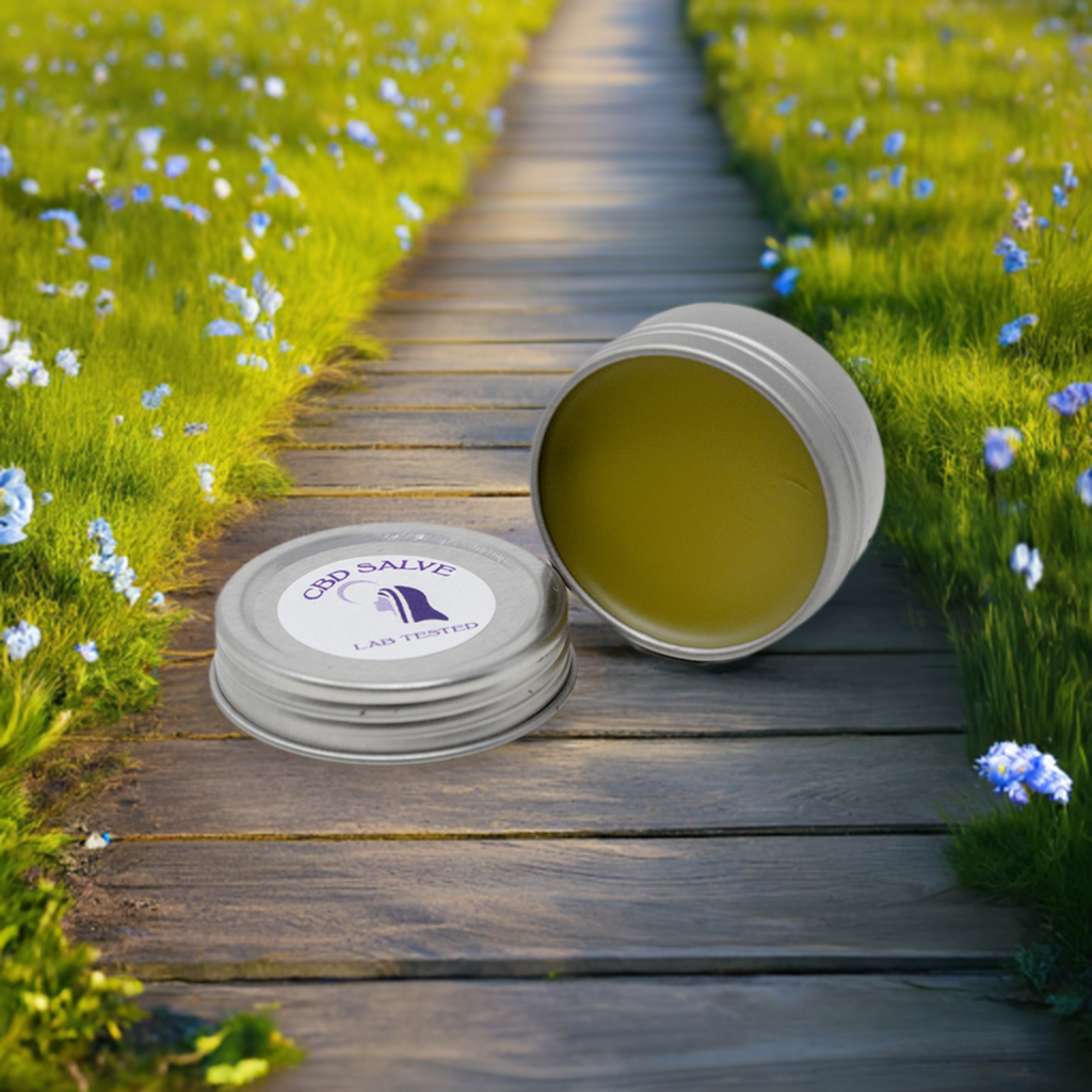 CBD Topical Salve Lavender or Mint Tin 1/2 oz. (~60 mg of CBD)