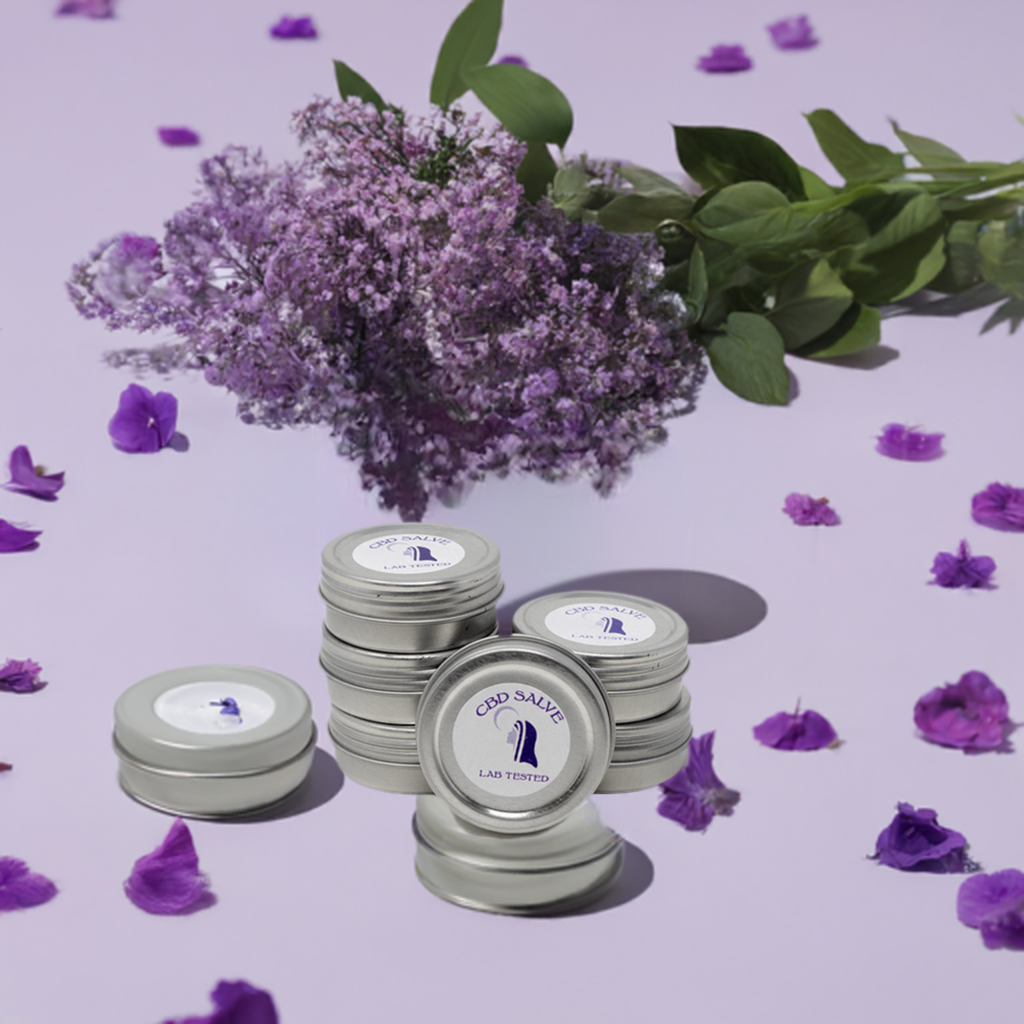 CBD Topical Salve Lavender or Mint Tin 1/2 oz. (~60 mg of CBD)