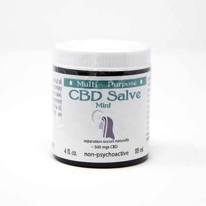 CBD Topical Salve Lavender or Mint 4 oz. (~500 mg CBD)