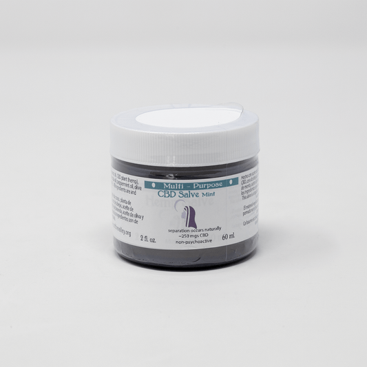 CBD Topical Salve 2 oz. Lavender or Mint (~250 mg CBD)