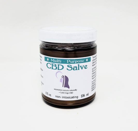CBD Topical Salve 8 oz. Lavender or Mint (~1,000 mg CBD)