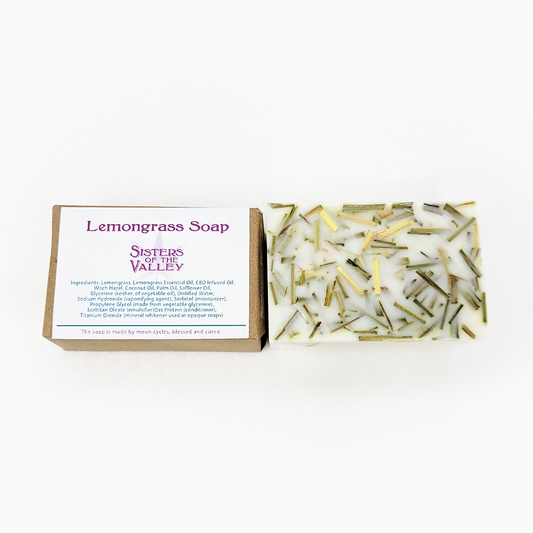 12 x Lemongrass Soap Infused with CBD