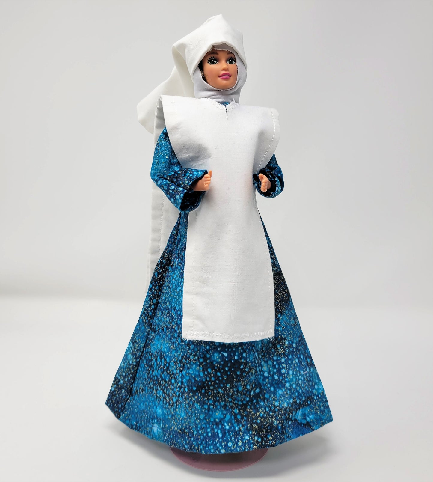 Spiritual Nun Doll with Sage Bundle