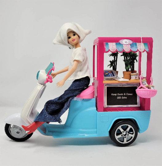 Hemp-Sellers' Cart Barbie Vehicle