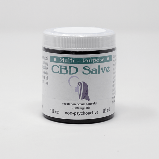 12 x 4oz - CBD Topical Salve (500 mg CBD/Jar)