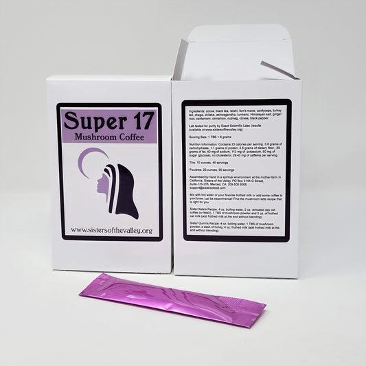Super 17 Mushroom Coffee Individual Packets (20 servings)