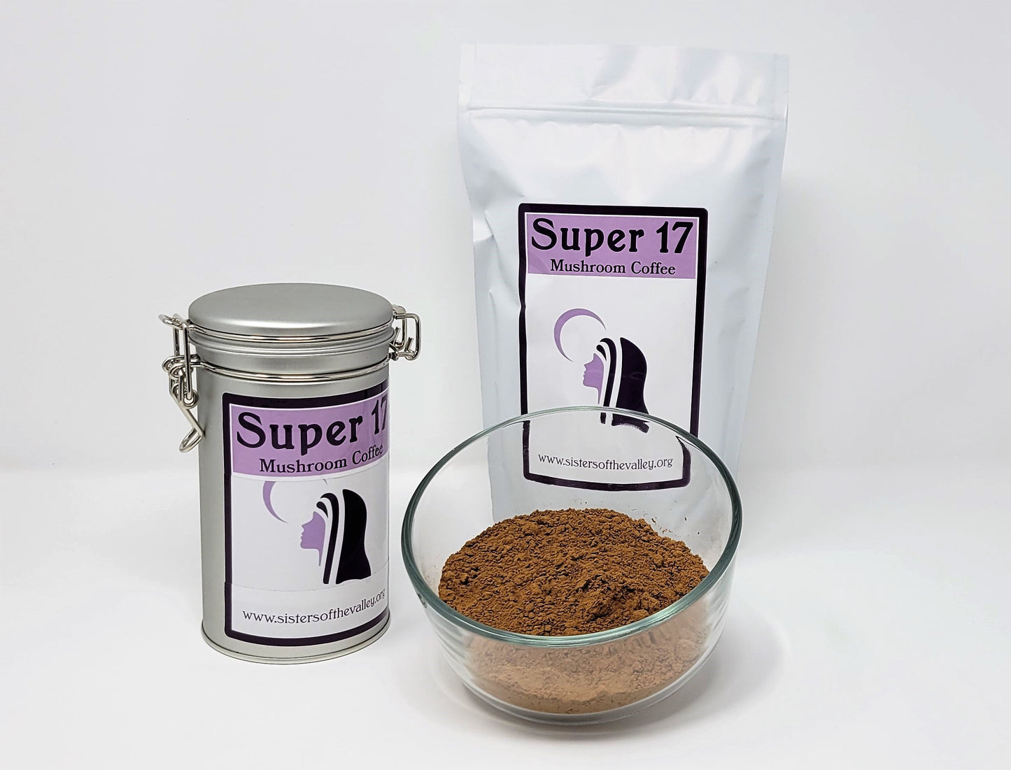 12 x Super 17 Mushroom Coffee Tin (47 servings)